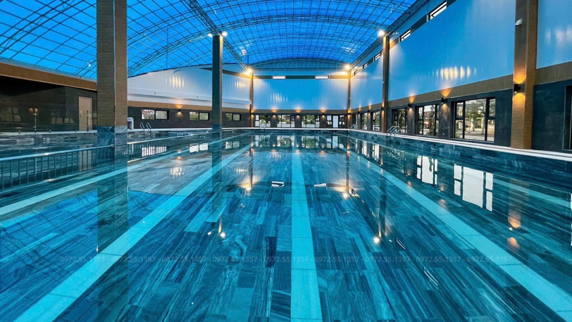 Bể bơi 4 mùa điện phân muối Clubhouse President Park