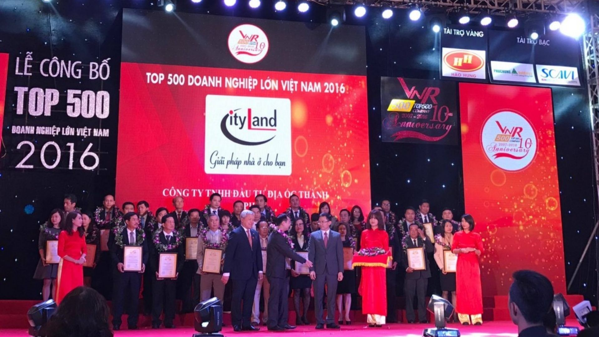 Chủ đầu tư Cityland được vinh danh TOP 500 doanh nghiệp lớn nhất Việt Nam năm 2016