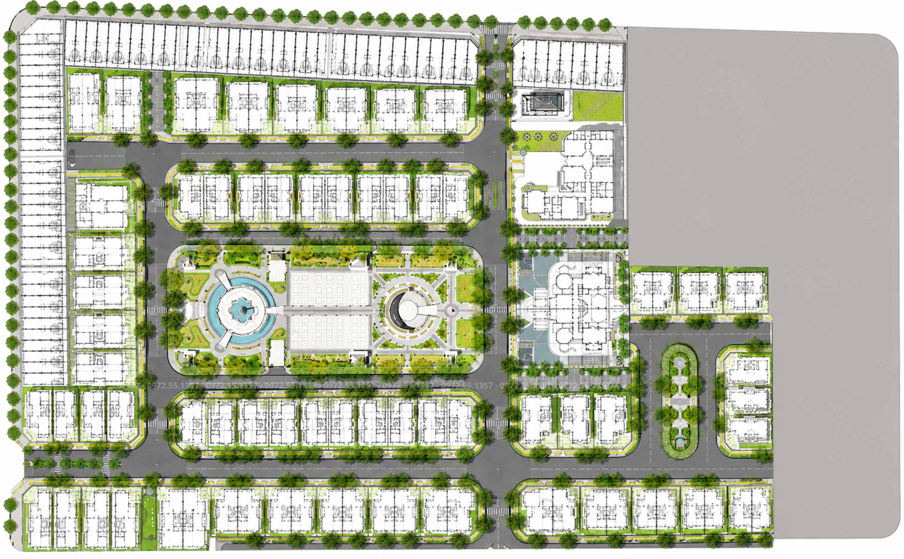Mặt bằng thiết kế The President Park Mễ Trì