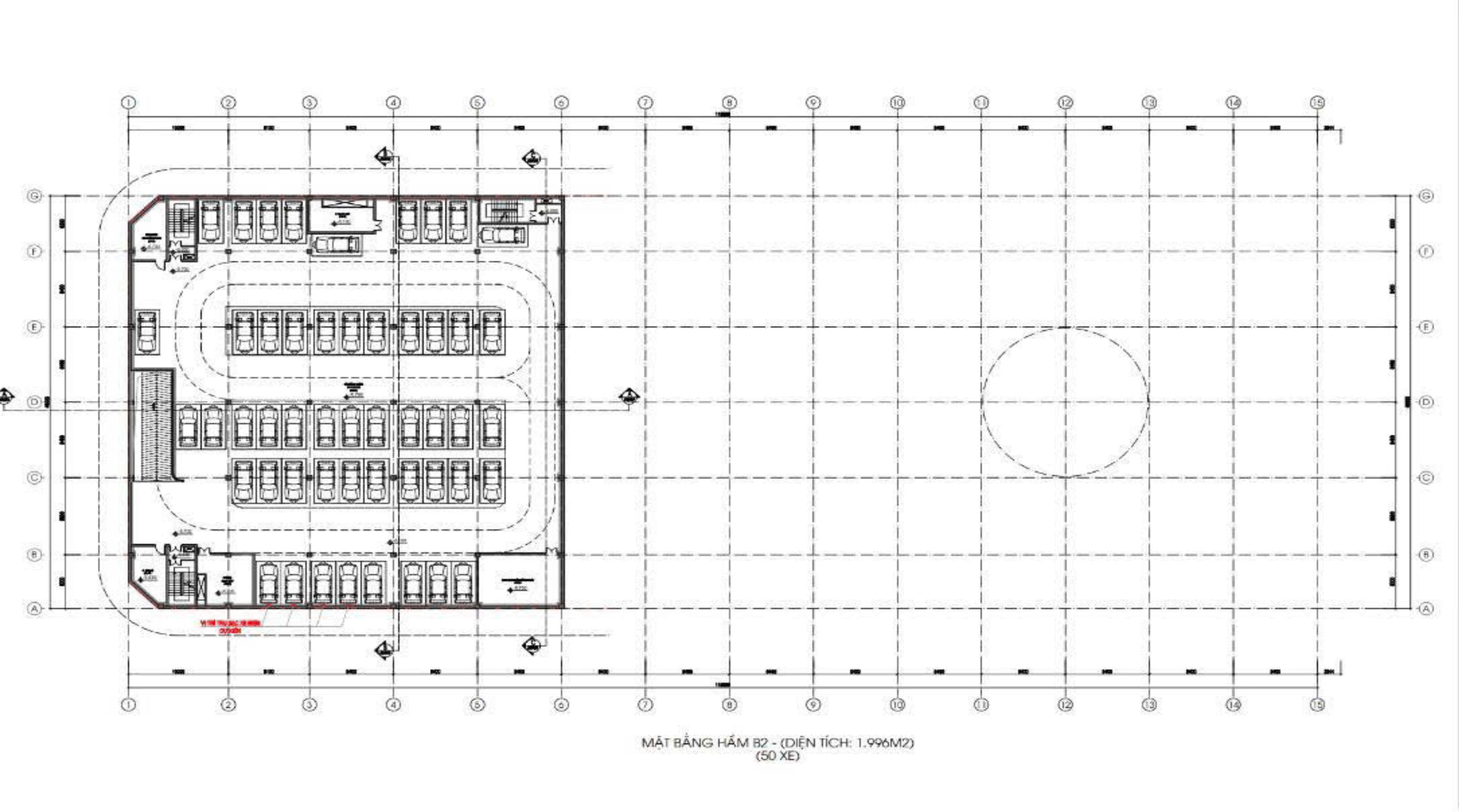 Mặt bằng tầng hầm B2 The President Park